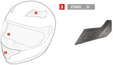 GIVI Upper Ventilation Right For H50.4 Silver | Z2455DXR