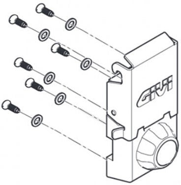 GIVI Closure Block Complete For Dlm36, Right | Z9133DXMR