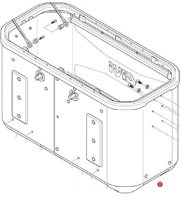 GIVI Case Base For Dlm36B, Right Side | ZDLM36BRFM