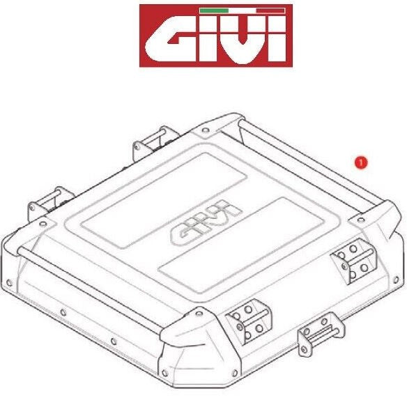 GIVI Lid Alu Black For Obkn42B | ZOBKN42BCM