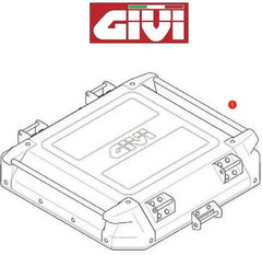 GIVI Lid Alu Black For Obkn42B | ZOBKN42BCM