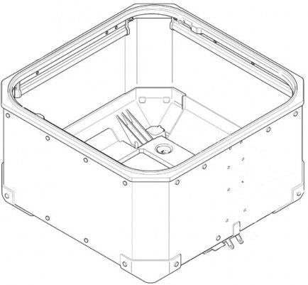GIVI Suitcase Floor Alu Silver For Obkn58A | ZOBKN58AFM