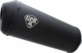 GPR Exhaust System Cafè Racer Ghisa racing L400mm 90X120 OVALUniversal racing silencer without link pipe Ghisa Cafè Racer | CAFE.RACE.2
