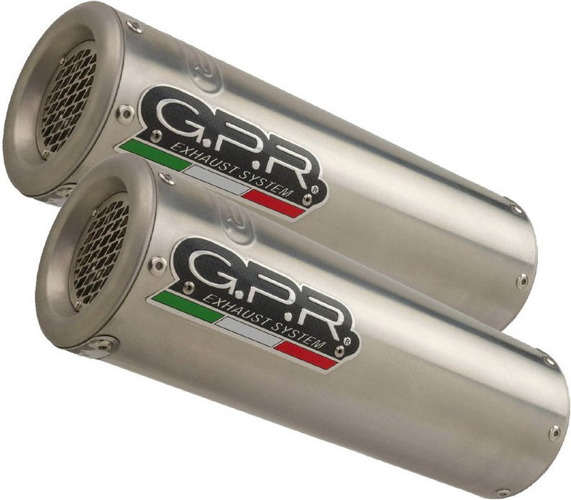 GPR Original For Ducati 998 R-Fe 2001/04 Homologated Silencer With Mid Manifold M3 Titanium Natural | D.52.M3.TN