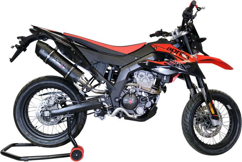 GPR Original For Aprilia Rx 125 2018/20 E4 Homologated Slip-On Exhaust Furore Evo4 Nero | E4.A.72.FNE4