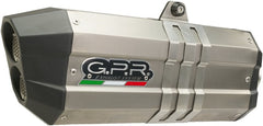 GPR Original For Benelli Trk 502 2017/20 E4 Homologated Slip-On Catalized Sonic Titanium | E4.BE.9.CAT.SOTIT