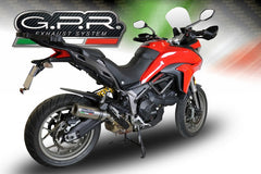 GPR Original For Ducati Multistrada 950 2017/20 E4 Homologated Slip-On Exhaust M3 Titanium Natural | E4.D.131.M3.TN