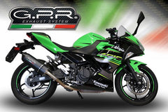 GPR Original For Kawasaki Z 400 2018/20 E4 Homol.Slip-On Exhaust Furore Evo4 Nero | E4.K.173.FNE4