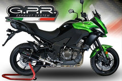 GPR Original For Kawasaki Versys 1000 I.E. 2017/18 E4 Homologated Slip-On Exhaust Furore Evo4 Nero | E4.K.175.FNE4