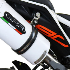 GPR Original For Ktm Duke 390 2017/20 E4 Homologated Slip-On Exhaust Catalized Deeptone Inox | E4.KT.86.CAT.DE