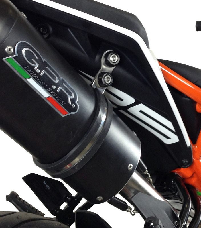 GPR Original For Ktm Duke 125 2017/20 E4 Homologated Slip-On Exhaust Catalized Deeptone Inox | E4.KTM.83.CAT.DE