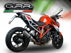 GPR Original For Ktm Superduke 1290 R 2017/19 E4 Homologated Slip-On Exhaust M3 Titanium Natural | E4.KTM.96.M3.TN