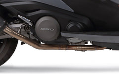 GPR Original For Kymco Ak 550 2017/20 E4 Homologated Full Exhaust Catalized M3 Titanium Natural | E4.KYM.7.CAT.M3.TN