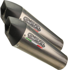 GPR Original For Yamaha Fjr 1300 2017/20 E4 Pair Homologated Slip-On Exhaust Gp Evo4 Titanium | E4.Y.214.GPAN.TO