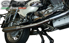 GPR Original For Moto Guzzi California 1100 2003/05 Pair Homologated Slip-On Exhaust Catalized Vintacone | GU.58.03.CAT.VIC