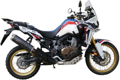 GPR Original For Honda Crf 1000 L Africa Twin 2015/17 E3 Homologated Slip-On Exhaust Dual Poppy | H.226.DUAL.PO