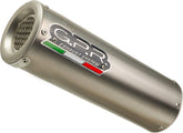 GPR Exhaust System Kawasaki Er 6 N - F 2005/11 Homologated slip-on exhaust M3 Titanium Natural | K.82.M3.TN