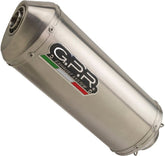 GPR Exhaust System Kawasaki Zx-6R 636 2003/04Homologated slip-on exhaust Satinox | K.27.SAT