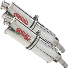 GPR Original For Yamaha Xjr 1200 4Pu/4Rb 1995/97 Pair Homologated Slip-On Exhaust Trioval | Y.64.1.TRI