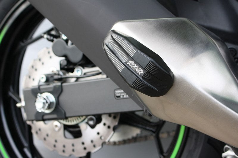 GSG MOTOTECHNIK Pad Set * silencer protection * for Kawasaki Ninja 125 (2019 -) | 105-50-25-R-K74
