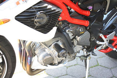GSG MOTOTECHNIK Crash Pad set, Mounting Plates Black Anodized for Benelli TNT 1130 / 1130 Sport | 105490-N1-SH
