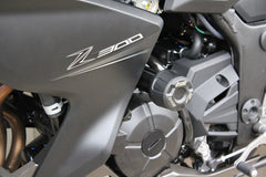 GSG MOTOTECHNIK Crash Pad set for Kawasaki Z 300 (2015 -) | 1057540602-K62-SH
