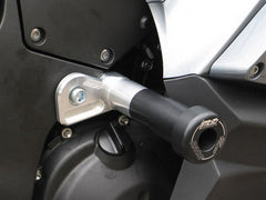 GSG MOTOTECHNIK Crash Pad set, Mounting Plates Black Anodized for Kawasaki GTR 1400 (2007 -) | 115440-K39A-SH