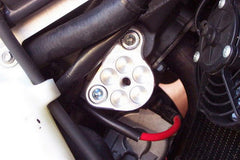 GSG MOTOTECHNIK Crash Pad set for Aprilia RSV 1000 Mille (2001-2003), mounting on carrier plate | 11549105-A7-DS