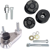 GSG MOTOTECHNIK Crash Pad set for Aprilia RSV 1000 Mille (2001-2003), mounting on carrier plate | 11549105-A7-DS