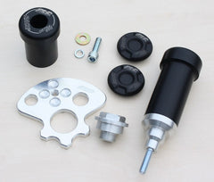 GSG MOTOTECHNIK Crash Pad set for Aprilia RSV 1000 Mille (1998-2000), mounting on carrier plate | 1157049-A3