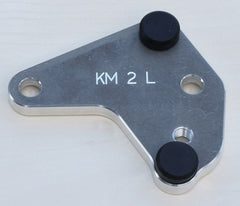GSG MOTOTECHNIK Crash Pad set, Holding Plates Natural Aluminium for KTM 990 SMT (2009 -) | 1224440-KM2