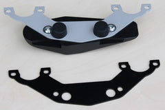 GSG MOTOTECHNIK Crash Pad Set “Streetline”, Silver plastic-coated retaining plates for Honda CBX 1000 (1978 -) | 1505025-H35
