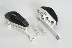 GSG MOTOTECHNIK Crash Pad Set “Streetline”, Holding plates natural aluminium for Aprilia Tuono V4 / APRC (2011-2014) + Tuono V4 1100 Factory (2015-2020) | 1505040-A15A