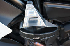GSG MOTOTECHNIK Crash Pad Set “Streetline”, Attachments black anodized for Ducati Diavel 1260 / S (2019 -) | 1505040-D35-SH
