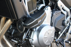 GSG MOTOTECHNIK Crash Pad Set “Streetline”, Attachments natural aluminium for Kawasaki Z 650 (2017 -) | 1505040-K65