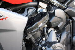 GSG MOTOTECHNIK crash pad set “Streetline”, Black Anodized for Triumph Tiger 660 Sport (2022 -) | 1505040-T40-SH