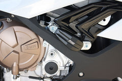 GSG MOTOTECHNIK Crash Pad Set “Streetline”, Attachments black for BMW S 1000 RR (2019 -) | 1505040105-W19-SH