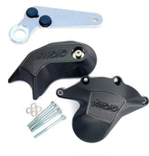 GSG MOTOTECHNIK Crash Pad set, Holding plates natural aluminium for Ducati Panigale 1199 / 1299 (2012- / 2015-) | 16010050-D20