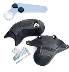 GSG MOTOTECHNIK Crash Pad set, Holding plates natural aluminium for Ducati Panigale 1199 / 1299 (2012- / 2015-) | 16010050-D20