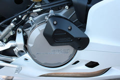 GSG MOTOTECHNIK Crash Pad set, Holding plates natural aluminium for Ducati Panigale 899 (2014 -) | 16010050-D22