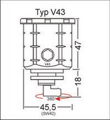 GSG MOTOTECHNIK Brake fluid reservoir * Front * for BMW F 800 ST (2006 -) | 3999-V43-W66