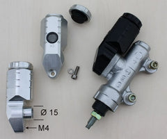 GSG MOTOTECHNIK Brake fluid reservoir * Rear *, Natural Aluminium for Suzuki SV 650 / 650 S (2003 -) | 399983