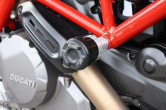GSG MOTOTECHNIK Crash Pad set, Adapter Natural Aluminium for Ducati Hypermotard 950 / SP (2019 -) | 40493-D34