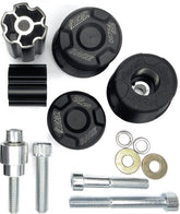GSG MOTOTECHNIK Crash Pad set, Adapter black anodized for Ducati Streetfighter V4 / V4 S (2020 -) | 40602-D38-SH