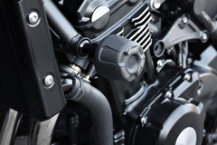 GSG MOTOTECHNIK Crash Pad set, Adapter black anodized for Kawasaki Z 900 RS Cafe (2018 -) | 40602-K68-SH