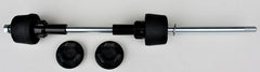 GSG MOTOTECHNIK Crash Pad Set, Adapter Aluminium Black Anodized for MV-Agusta Brutale 800 (2016 -) Through Motor Bolt | 40602-M8-DS-SH