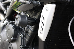 GSG MOTOTECHNIK Crash Pad set, Attachments Natural Aluminium for Triumph Speed Triple 1050 S/R /RS (2016-2020) | 40602-T31-DS