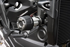 GSG MOTOTECHNIK Crash Pad set, Adapter Aluminium Black Anodized for Ducati Monster 937 (2021 -) | 4060240-D40-SH