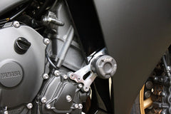 GSG MOTOTECHNIK Crash Pad set, Holding Plates Natural Aluminium for Yamaha YZF 1000 R1 (2009-2014) | 45440-Y38