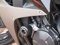 GSG MOTOTECHNIK Crash Pad set, Mounting Plates Black Anodized for Honda CBR 600 RR (2007-2008) | 5544450-H27-SH